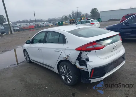 2019 Hyundai Ioniq Hybrid Limited z USA, uszkodzony, nr VIN KMHC85LCXKU124292